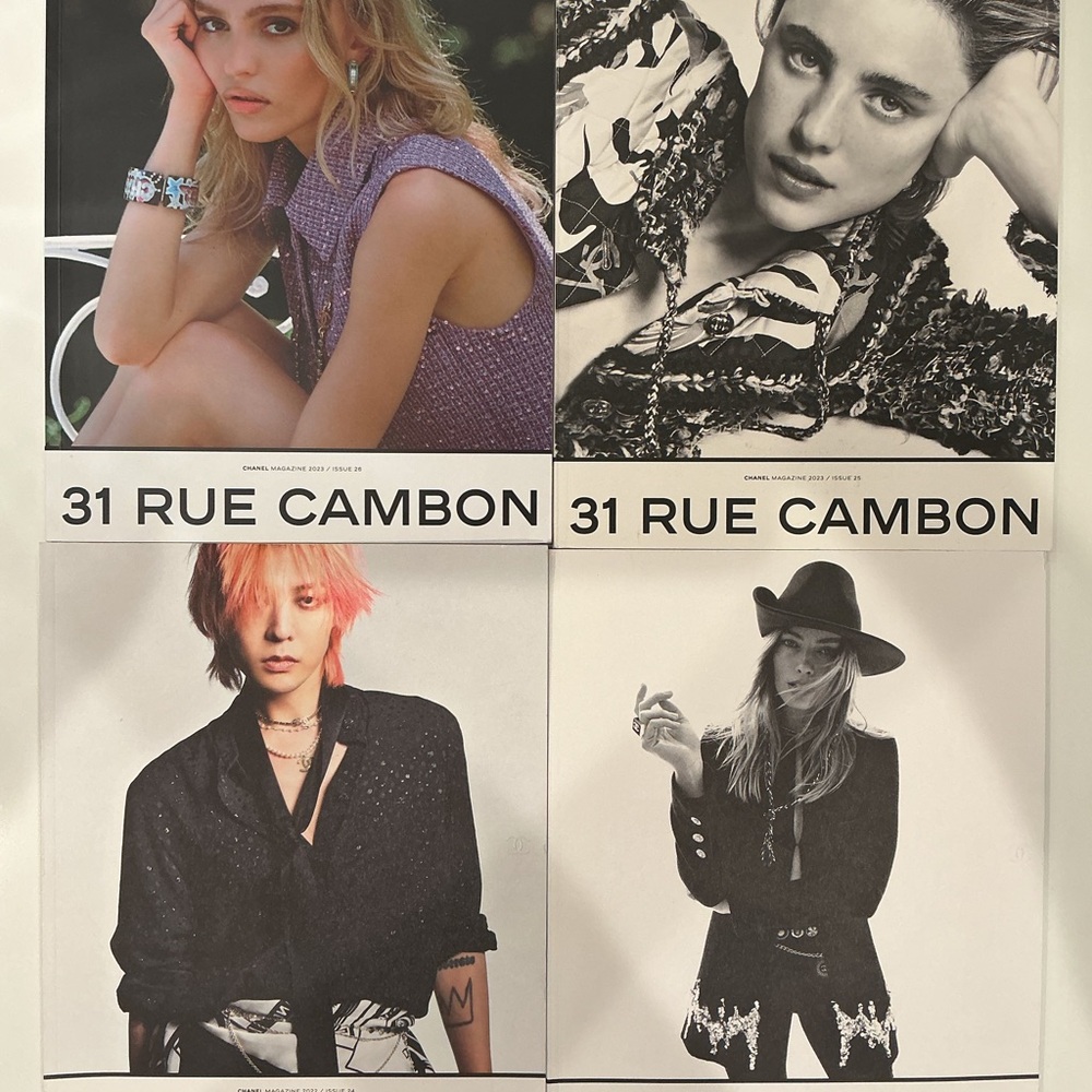 CHANEL Fashion Photography Collection - Black, White, Purple set of 4